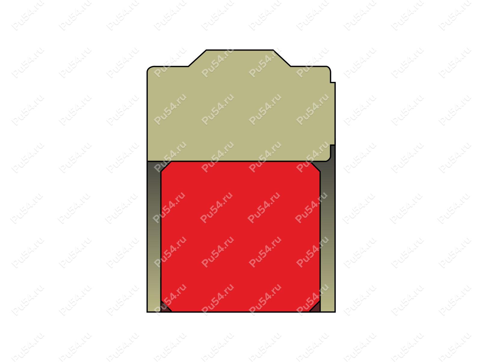 Уплотнение поршня 69,85x62x3,28 аналог K516-069 K516 KASTAS, Código de product 70-08-901010, Poliuretano, PU95M+PU87M, Imagen №1